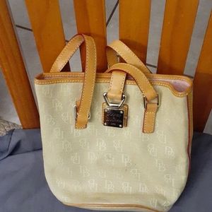 Dooney and bourke bucket shaped tote